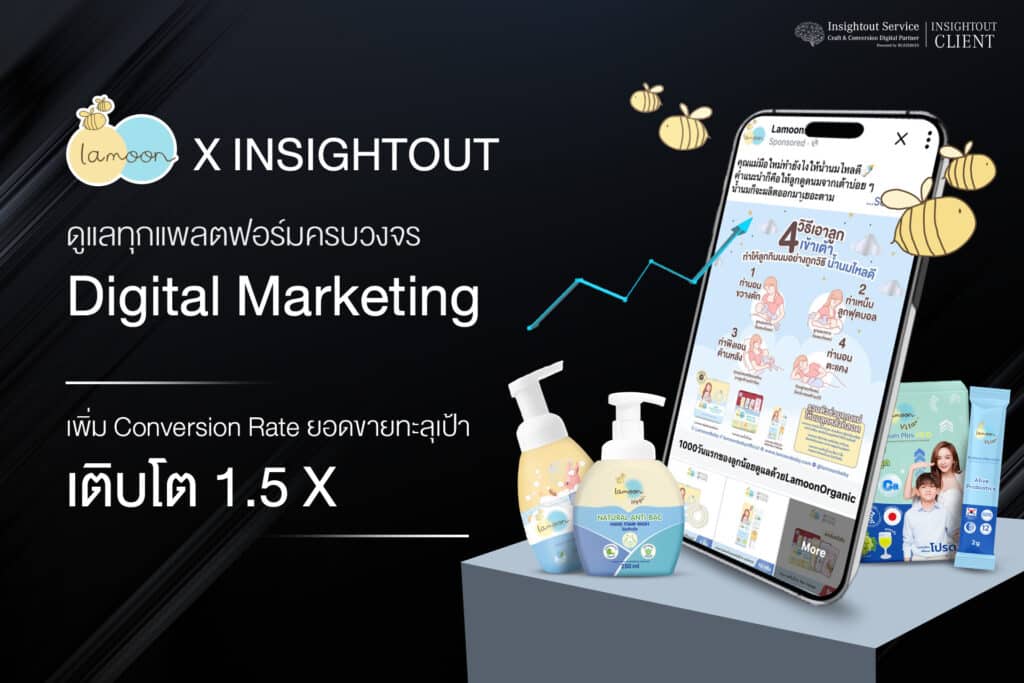 LamoonBaby X INSIGHTOUT ทำ Lamoon Ad Optimization, Content Marketing, e-Commerce Management