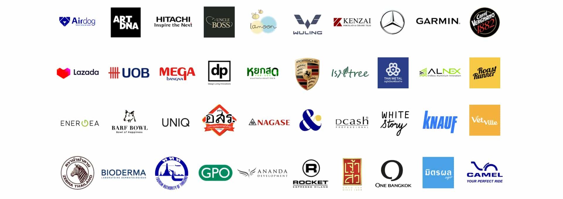 เอเจนซี่การตลาดออนไลน์ ลูกค้าของ Insightout Service ARTDNA AIRDOG HITASHI UNCLE BOSS LAMOON BABY KENZAI MERCEDES-BENZ GARMIN CAFFE VERGNANO LAZADA UOB MEGA BANGNA DP CERAMIC หยกสด ISNTREE BIODERMA CAMEL ONE BANGKOK เจ้าสัว มิตรผล อสร. ไทยเม็ททอล ORM CMR การท่องเที่ยวแห่งประเทศไทย หัวม้าลาย KNAUF alnex