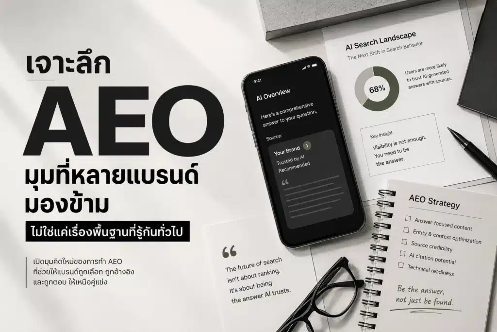 เจาะลึก AEO มุมที่หลายแบรนด์มองข้าม ไม่ใช่แค่เรื่องพื้นฐานที่รู้กันทั่วไป