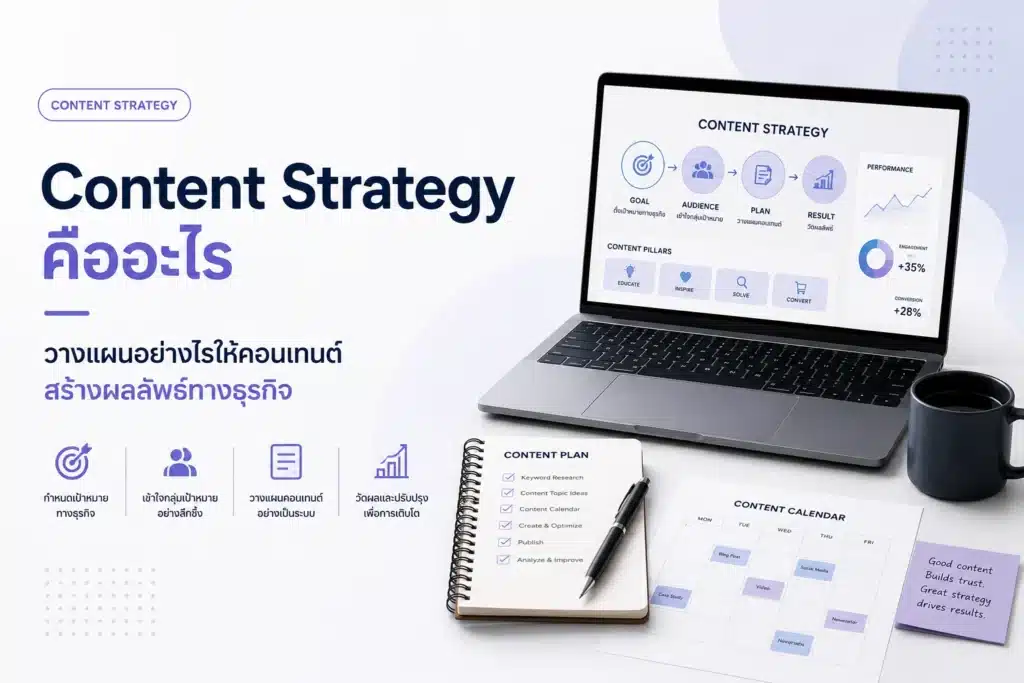 Content Strategy คืออะไร วางแผนอย่างไรให้คอนเทนต์สร้างผลลัพธ์ทางธุรกิจ