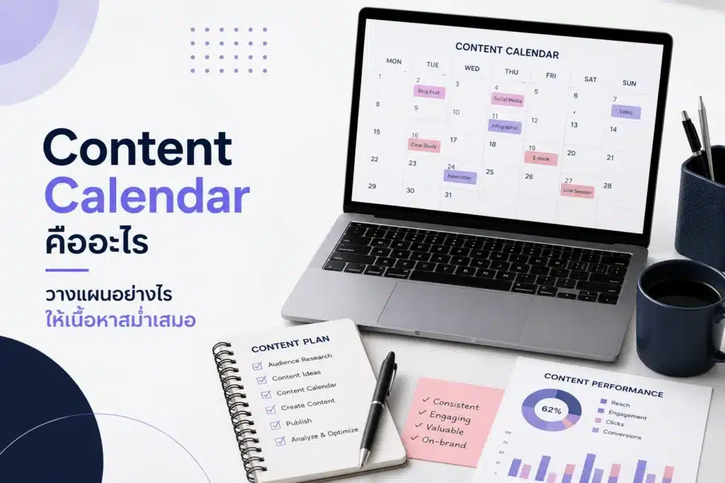 Content Calendar คืออะไร วางแผนอย่างไรให้เนื้อหาสม่ำเสมอ