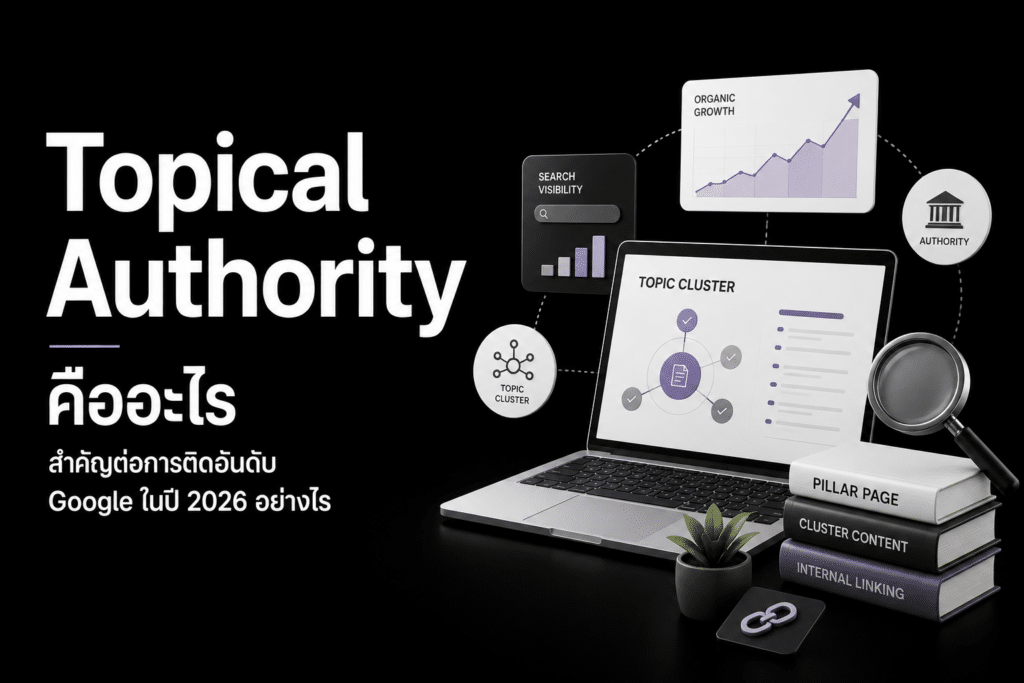 Topical Authority คืออะไร สำคัญต่อการติดอันดับ Google ในปี 2026 อย่างไร