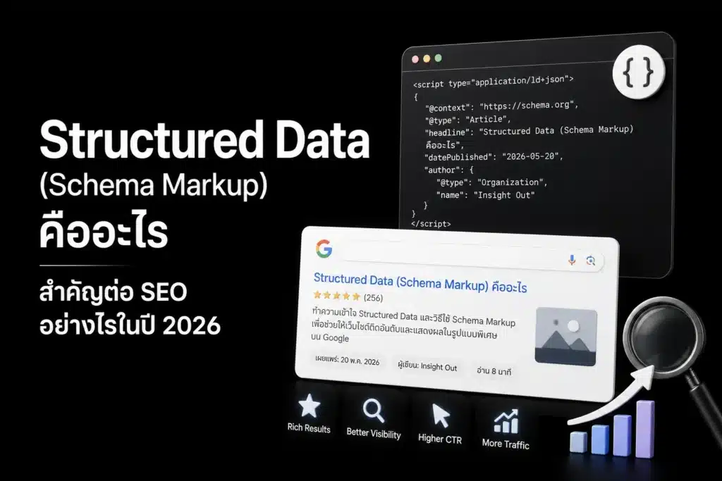 Structured Data (Schema Markup) คืออะไร สำคัญต่อ SEO อย่างไรในปี 2026